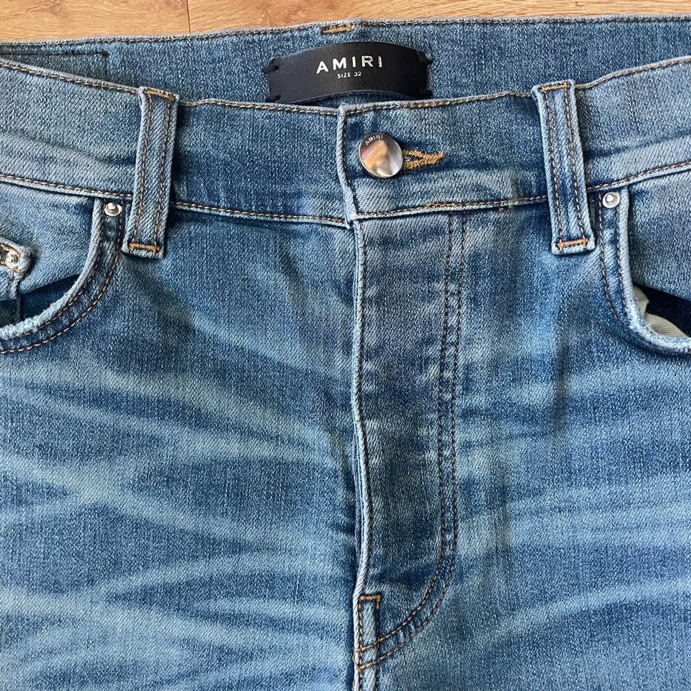 AMIRI Indigo Blue Denim Pants - Picture 3 of 10